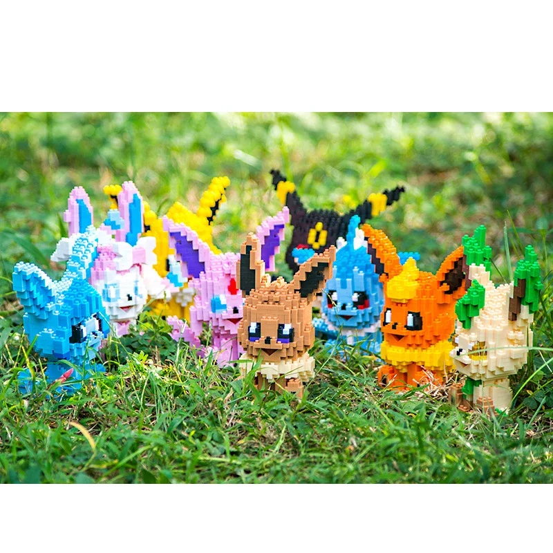 

Pokemon 12cm Micro Building Block Eevee Espeon Umbreon Leafeon Glaceon Vaporeon Jolteon Flareon Pokemon Toys For Kids Birthday