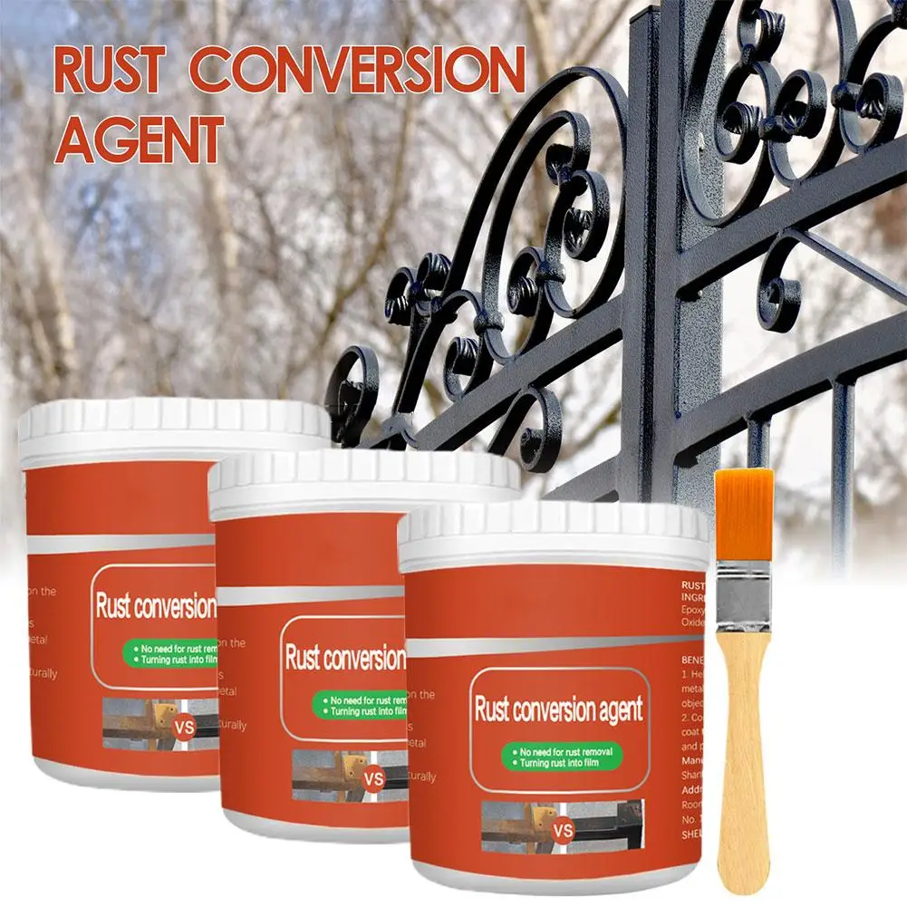 1/2/3pcs Rust Converter Paint for Metal with Brush Rust Converter for Metal,Multi-Functional Rust for Metal