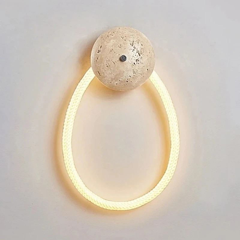 Hot Sales Wabi-Sabi Wall Lamp Nordic Bedside Sconce for Bedroom Entryway Living Room Creative Ambiance Hotel Decor Warm Light