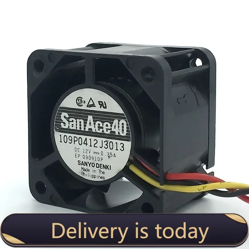 5pcs New San Ace 40 4cm server fan  4028 40*40*28mm 12V 0.35A Server  case cooling  fan 109P0412J3013  with 3pin