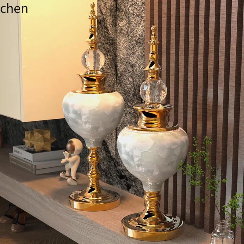 

ZML ceramic vase ornament flower arrangement creative living room modern entrance TV cabinet dining table decoration