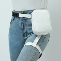 Trendy Stylish Black Women Waist Leg Belt Leather Cool Girl Bag Fanny Pack for Outdoor Hiking Motorcycle Сумка Мужская Leg Bag 2