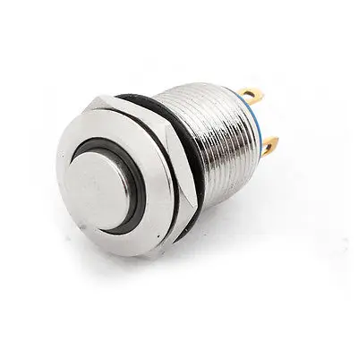 DC 5V Blue LED 4-Pin Momentary Panel Mount Round Button Pushbutton Switch