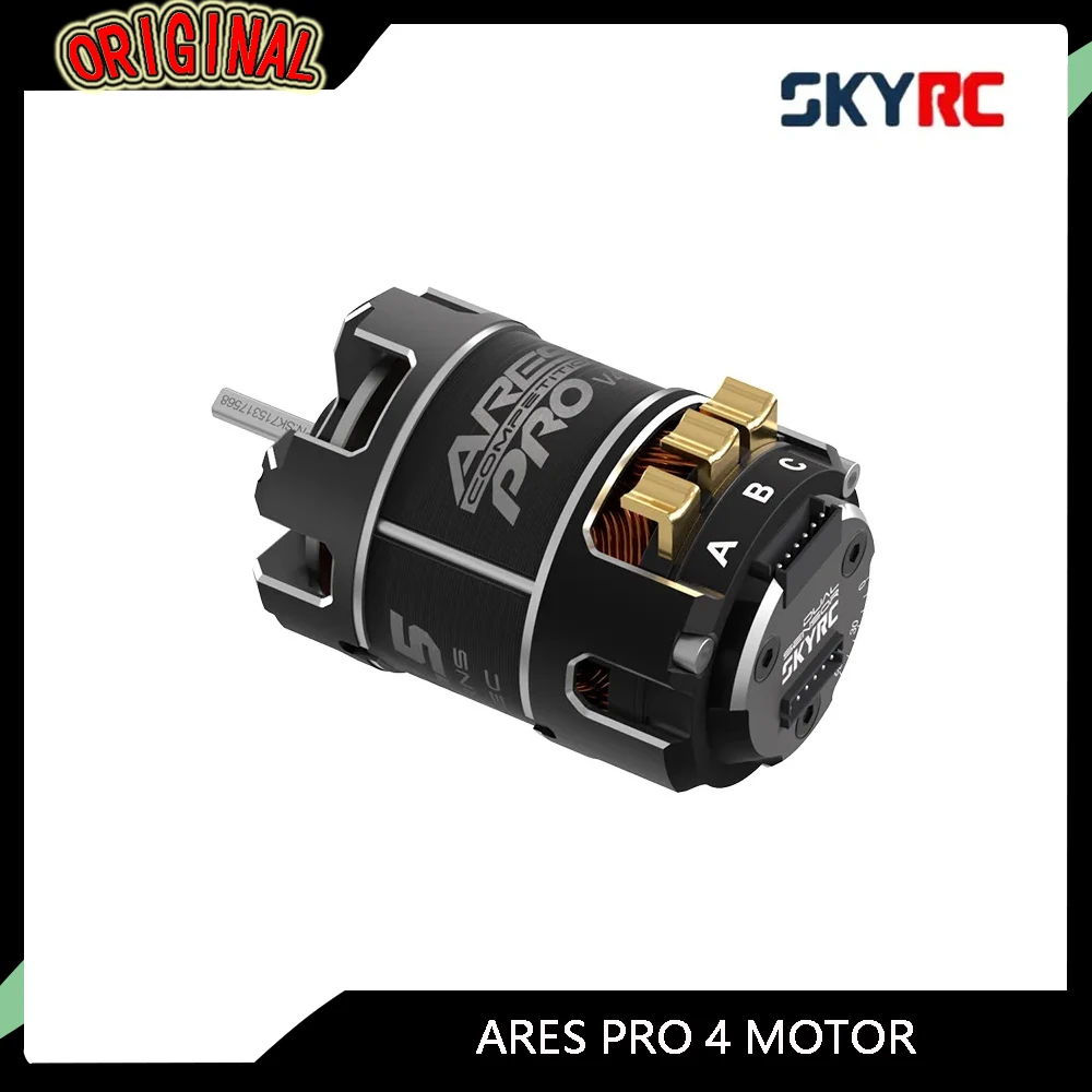 SkyRC ARES PRO 4 lengüetas de soldadura de baja resistencia sin escobillas con sensor resistencia inferior a 0,1 mΩ corriente máxima 80A por pestaña para coches Rc