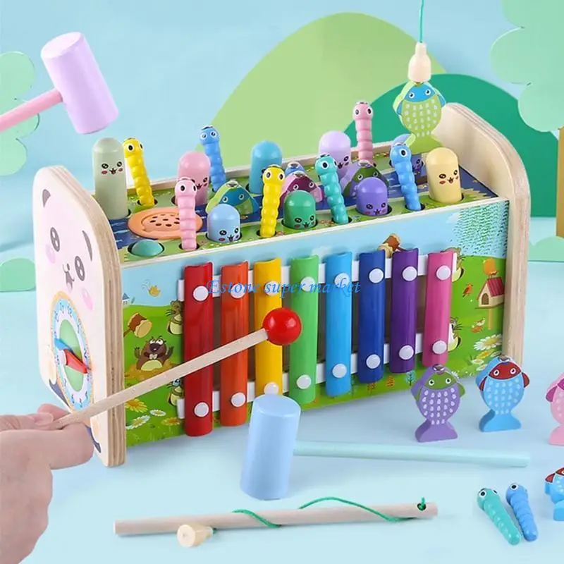 

090B Children's Simulated Hamster Game Hammer Portable Educational