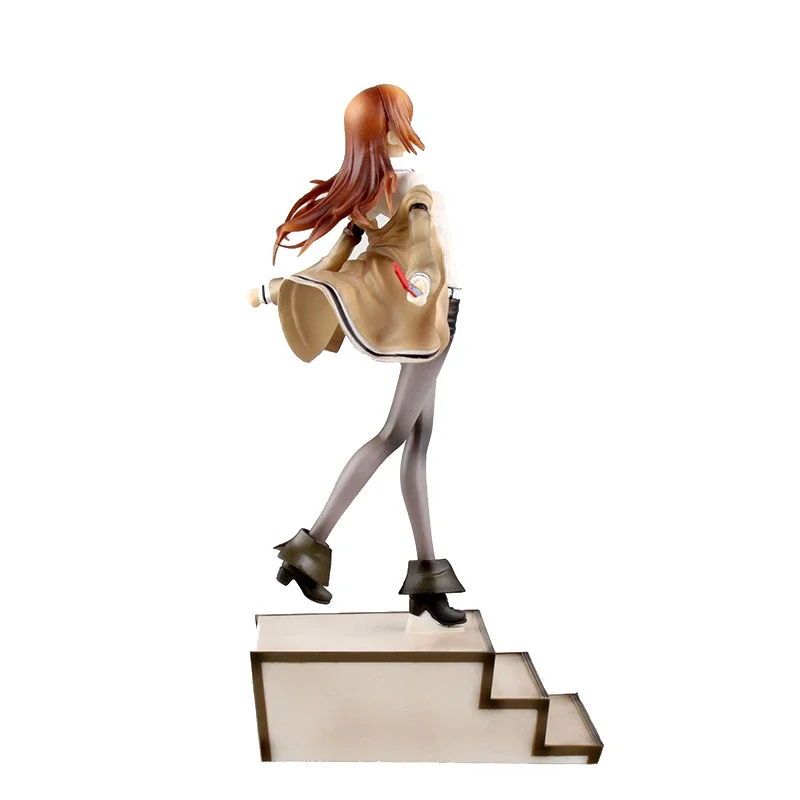 STEINS GATE GK Makise Kurisu Model Action Figure Anime PVC 25CM Sxey Girl Statue Collection Toy For Kid Desktop Decoration Figma