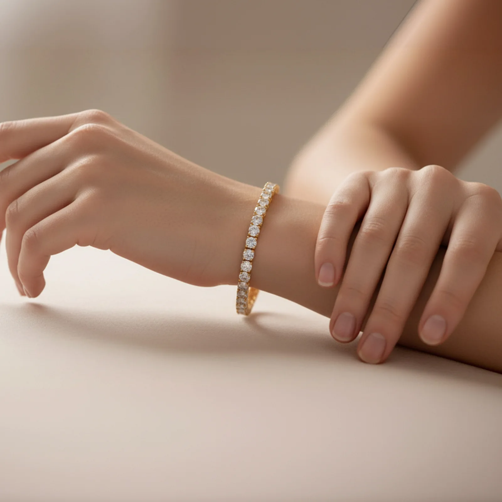 

Браслет-цепочка из стерлингового серебра S925 с муассанитом VVS, имитирующим бриллианты, прошедший тест GRA. В наличии. Ювелирное украшение. Подарок.