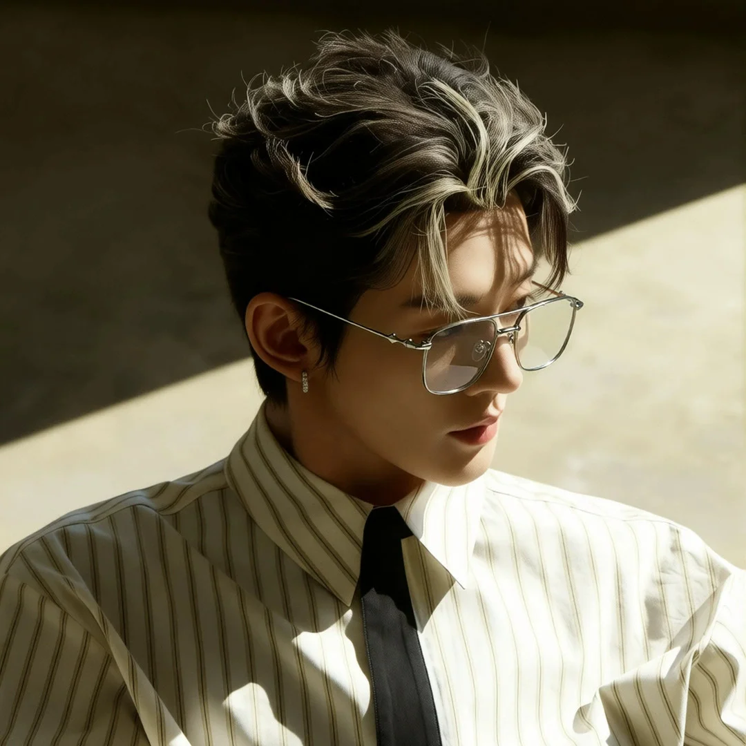 EYELUYAN 148mm Size Wide Face Glasses Frame Men Pure Titanium Fashion Double Beam Square Full-Rim Optical Spectacles Frame