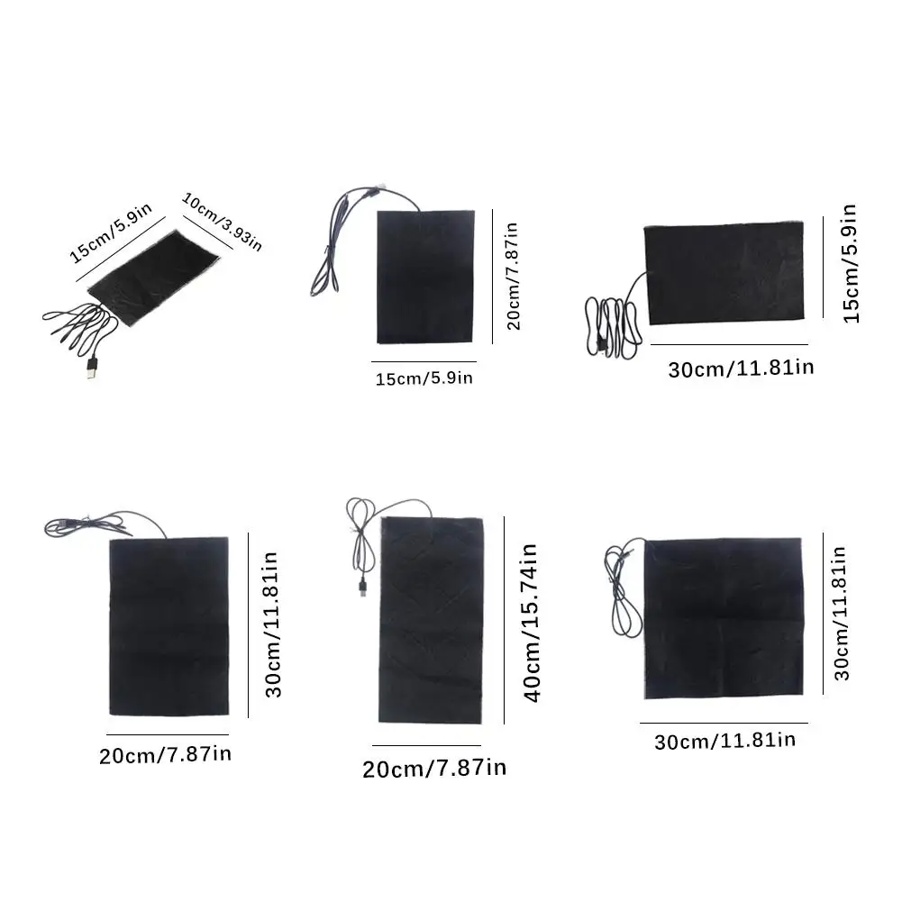 منصات ساخنة USB الخصر المحمية قابل للتعديل درجة الحرارة نيباد التدفئة منصات دافئة التدفئة للماء   ألياف الكربون #6