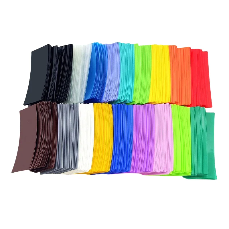 20/50/100pcs 18650 Lipo Battery Wrap PVC Heat Shrink Tube Precut Width 29.5mm x 72mm Insulated Film Protect Case Pack Sleeve