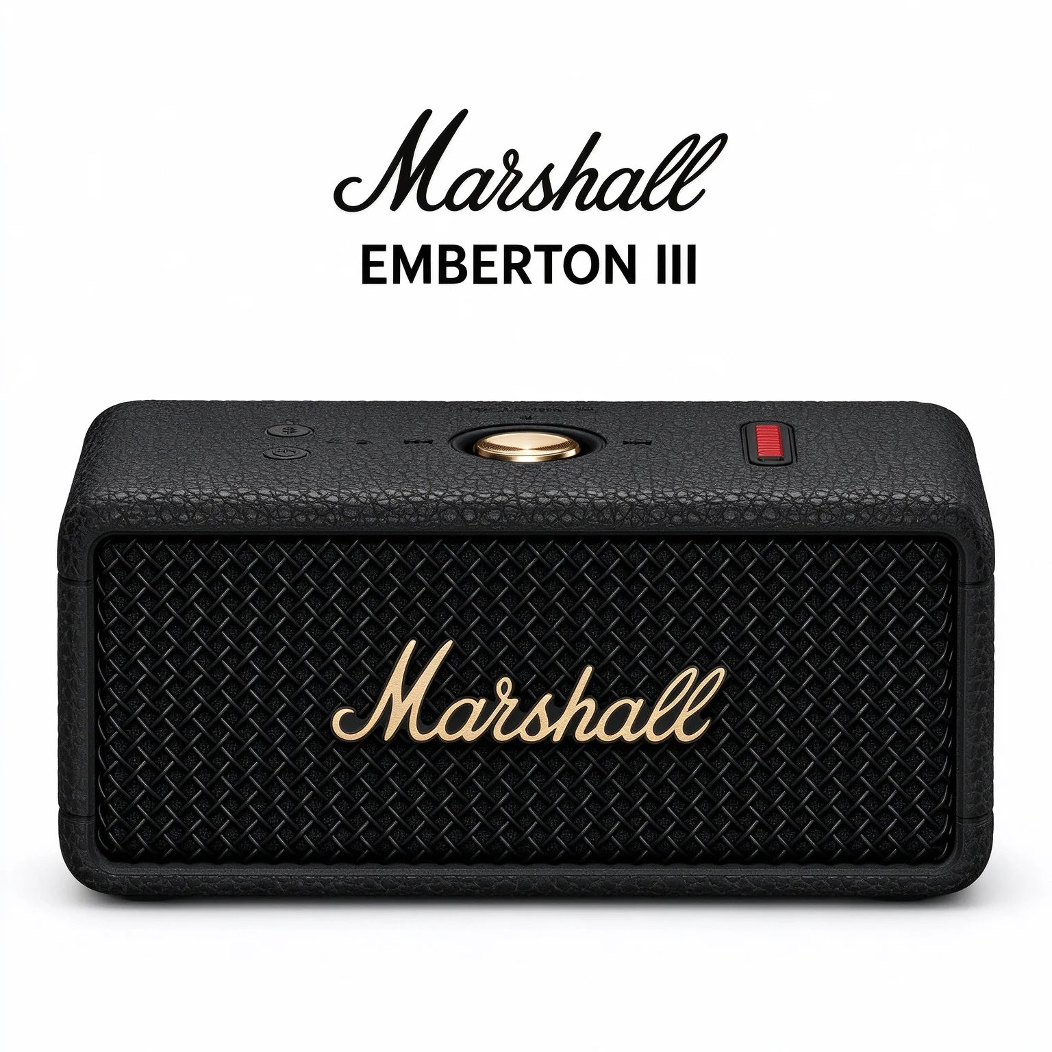 Marshall Emberton III Portable Bluetooth Speaker,360° True Stereophonic Sound IP67Waterproof 32H Playtime With Mic & App Contro1