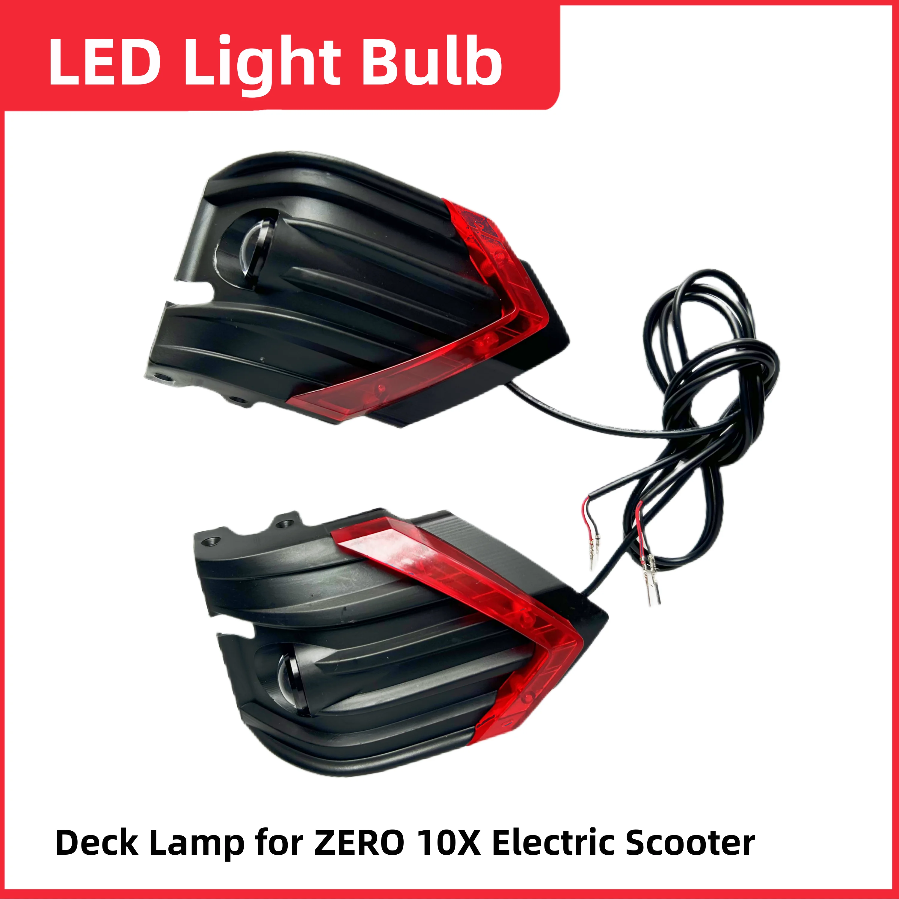 

Original LED Light Bulb for ZERO10X T10-ddm Electric Scooter Deck Lamp Front Light Cover Rear Lamp Cover Tail Light Spare Parts