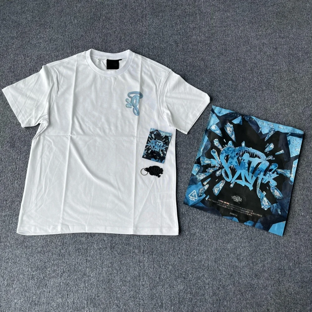 

Sy-world модная одежда для y2k, мужские и женские уличные топы, блузка, футболка, летние повседневные футболки с короткими рукавами, черные/белые