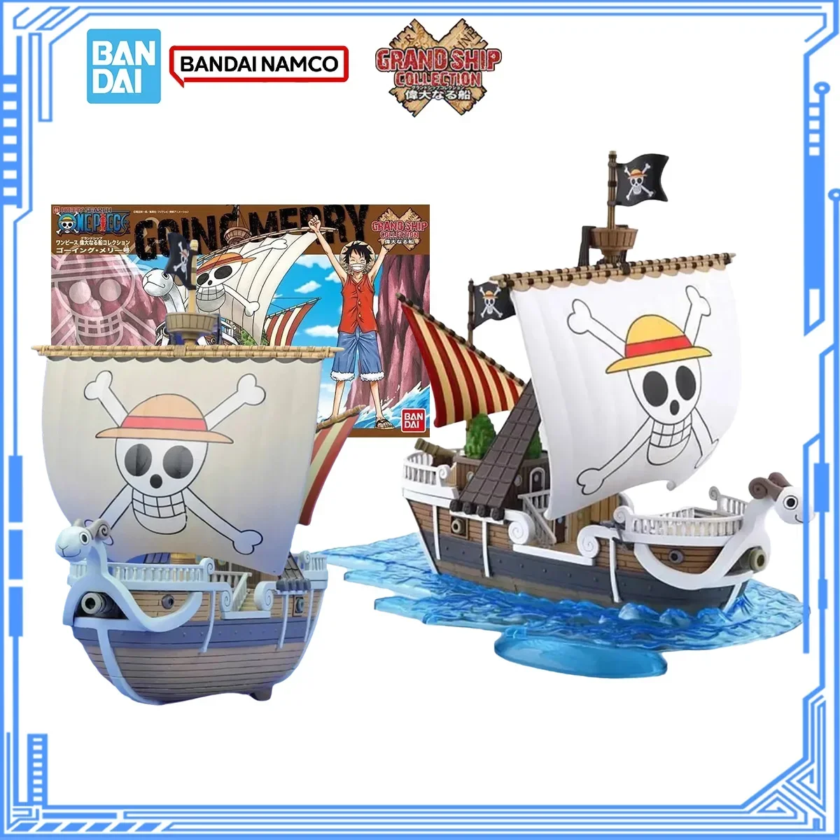 [In Stock] Bandai Genuine One Piece Model Kit Anime Figures Grand Ship Going Merry Action Figures Collection Assembly Model