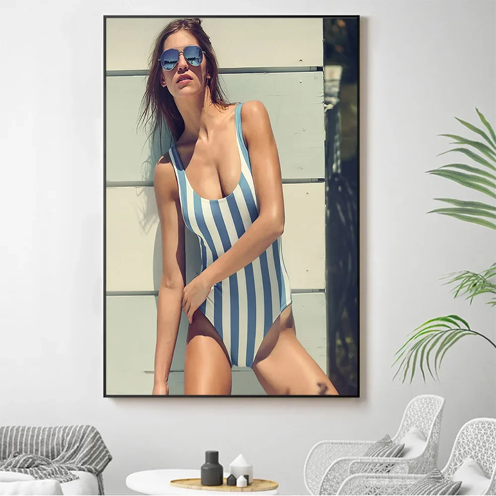 Silk Cloth Wall Poster Samantha Gradoville Sexy Model Star Art Home Decoration Gift