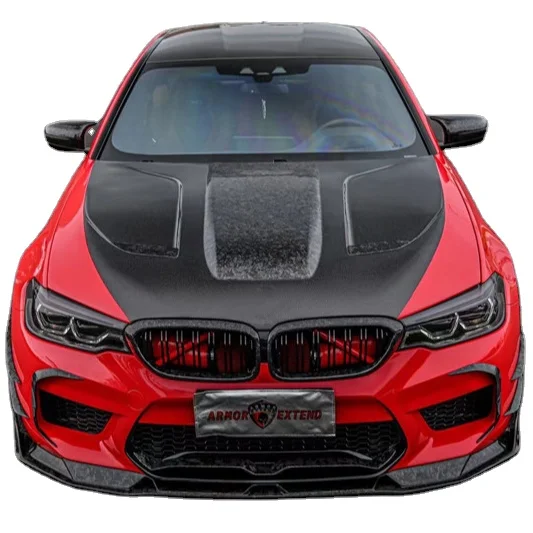 Für  M5 F90 Carbon Body Kit M5 F90 Verbesserter AE Style Carbon Front lippen diffusor Spoiler Seitens chürze Body Kit