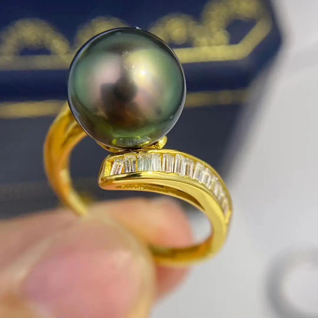 

Wholesale S925 Sterling Silver Adjustable Ring Mount Settings Findings Mountings Accessory Parts for 9-10mm Pearls 5pcs/lot