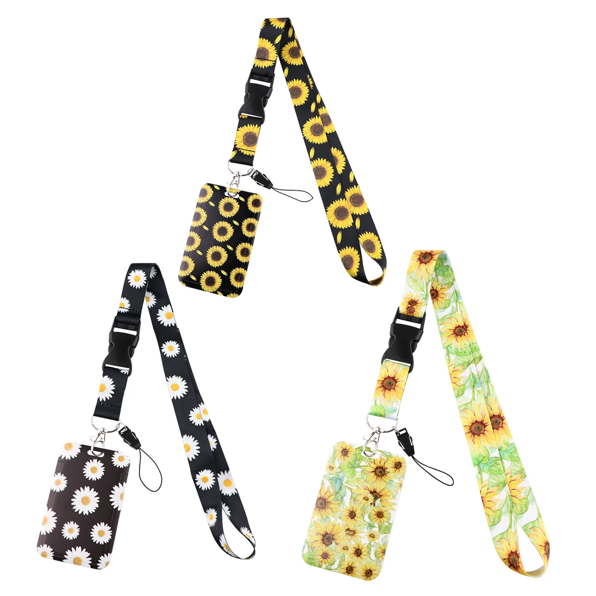 

Sunflower Lanyards for Key Neck Strap For Card Badge Gym Little Daisy Lanyard Keycord DIY Hanging Rope Phone Accessories