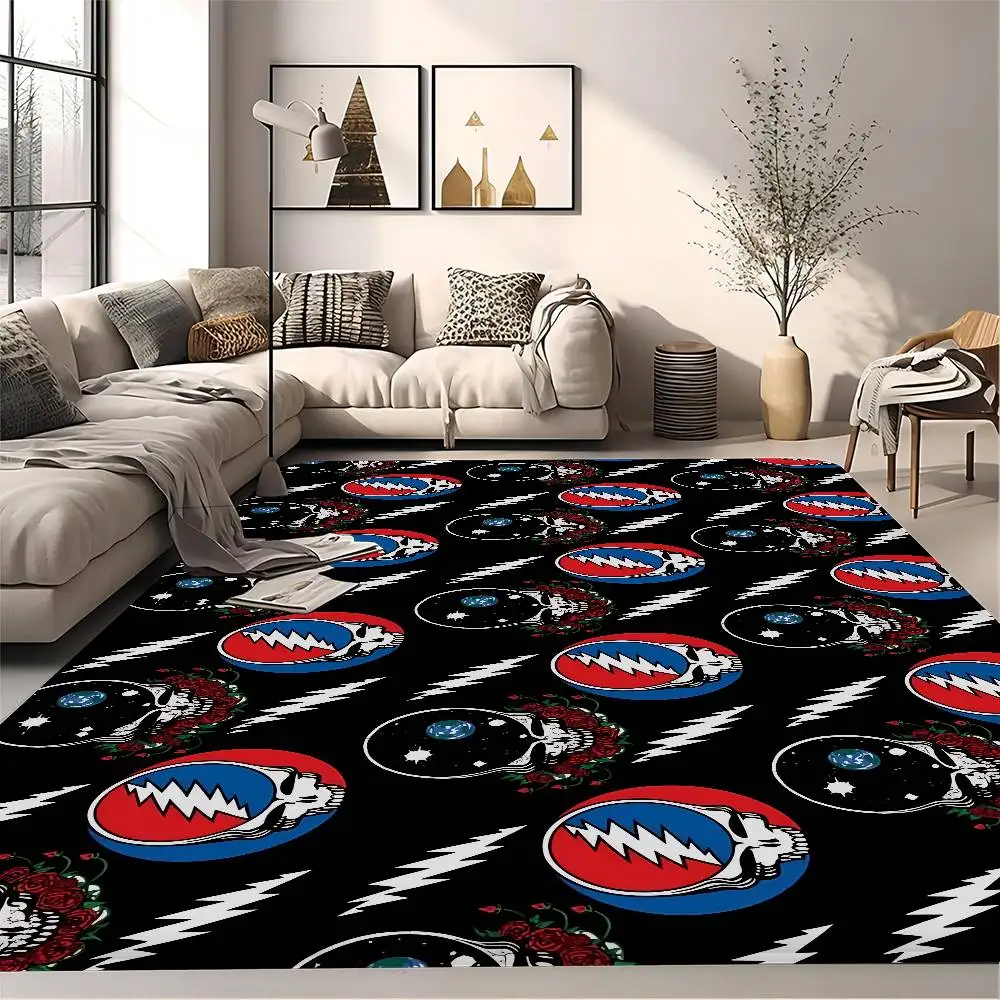 G-Grateful D-Dead Room Mats Washable Non-Slip Living Room Sofa Chairs Area Mat Kitchen Alfombra