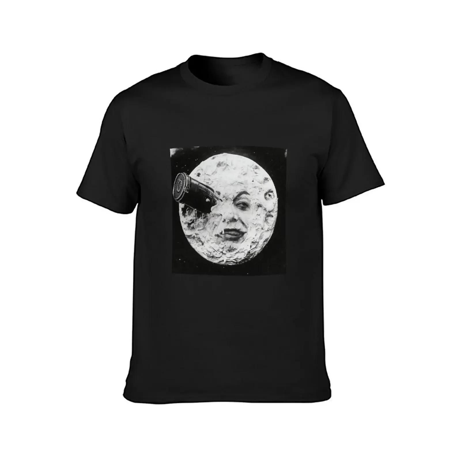 A Trip to the Moon (1902) T-Shirt anime clothes for a boy blue archive men t shirts high quality