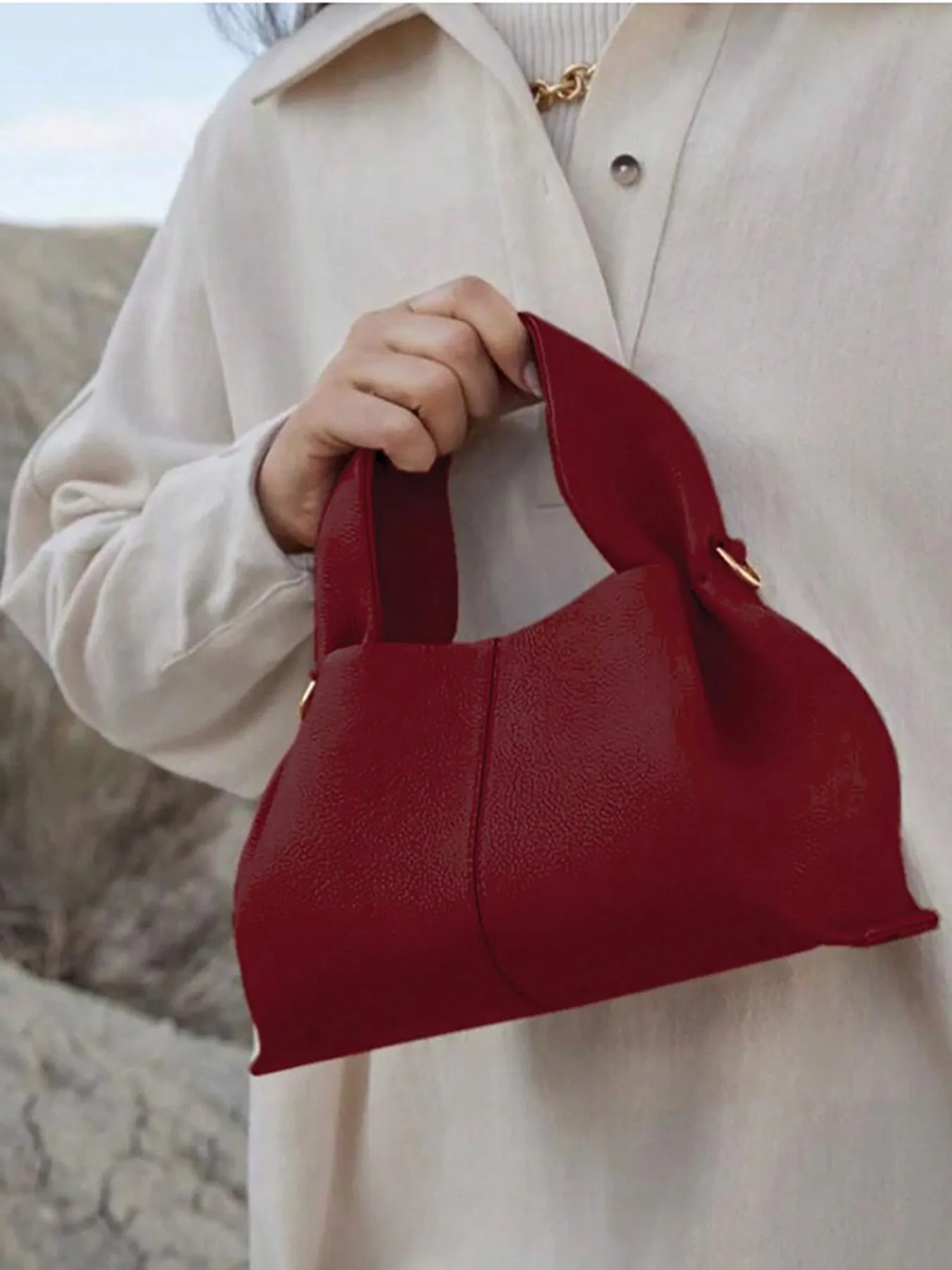 

Fashionable and minimalist cloud bag, luxurious French dumpling bag, retro European and American high-end handbag, tote o