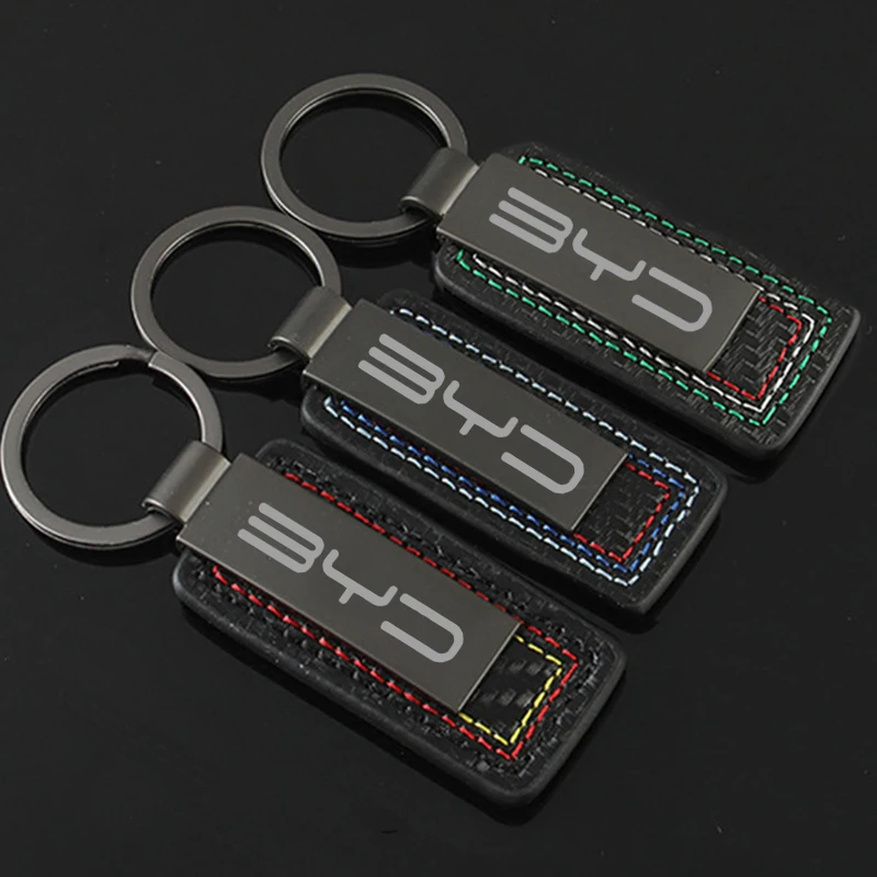 Car Styling Alloy Keychain Pendant for BYD F3 F0 S6 Tang G6 L3 F6 S8 M6 F3R S7 G3 Keyring Chains Rings Buckle Gift Accessories