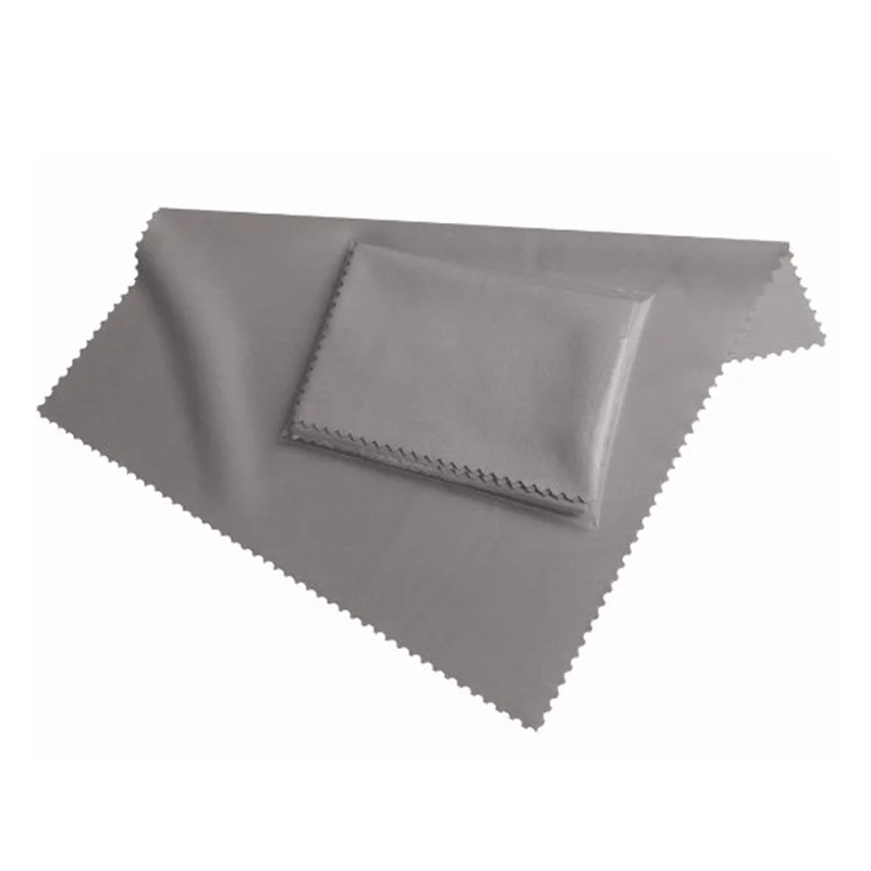 Panno per pulizia display in fibra 19X20 cm in grigio, per tutti gli smartphone e tablet - Panno per display pulito - Panno per schermo