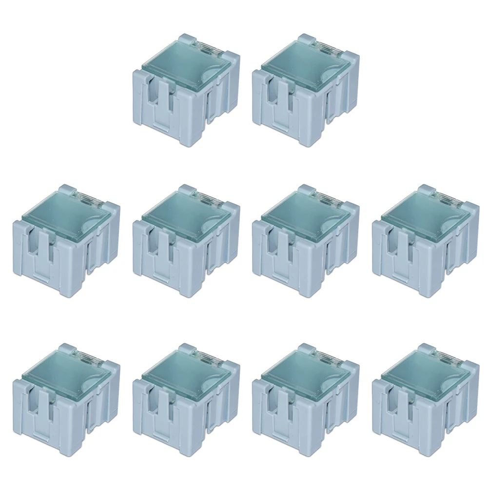 Practical Mini Storage Boxes for Electronic Components Easy Access Wide Opening Auto Lock Various Colors 10pcs Pack