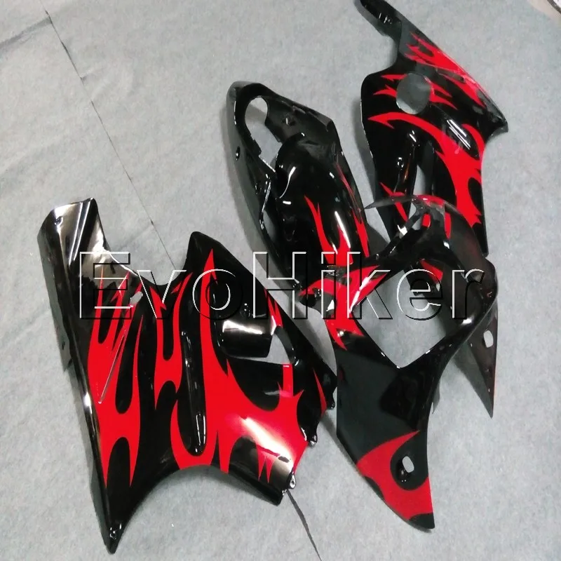 

Комплект обтекателей для впрыска для ZX12R 2000 2001 Red Flames ZX-12R 00 01, комплект кузова из АБС-пластика
