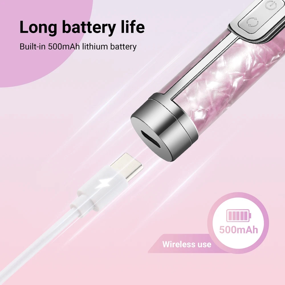 YIKOOLIN Portable Electric Nail Drill Set 4 Speeds Professional Manicure Pedicure Kit for Nail Salon Exfoliation And Polishing