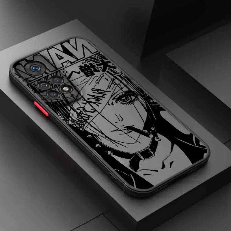 أنيمي كول نانا أوساكي خط ل Xiaomi ريدمي نوت 14 13 12S 12 توربو 11T 11E 11S 10S 10 برو زائد ماكس متجمد جراب هاتف #5