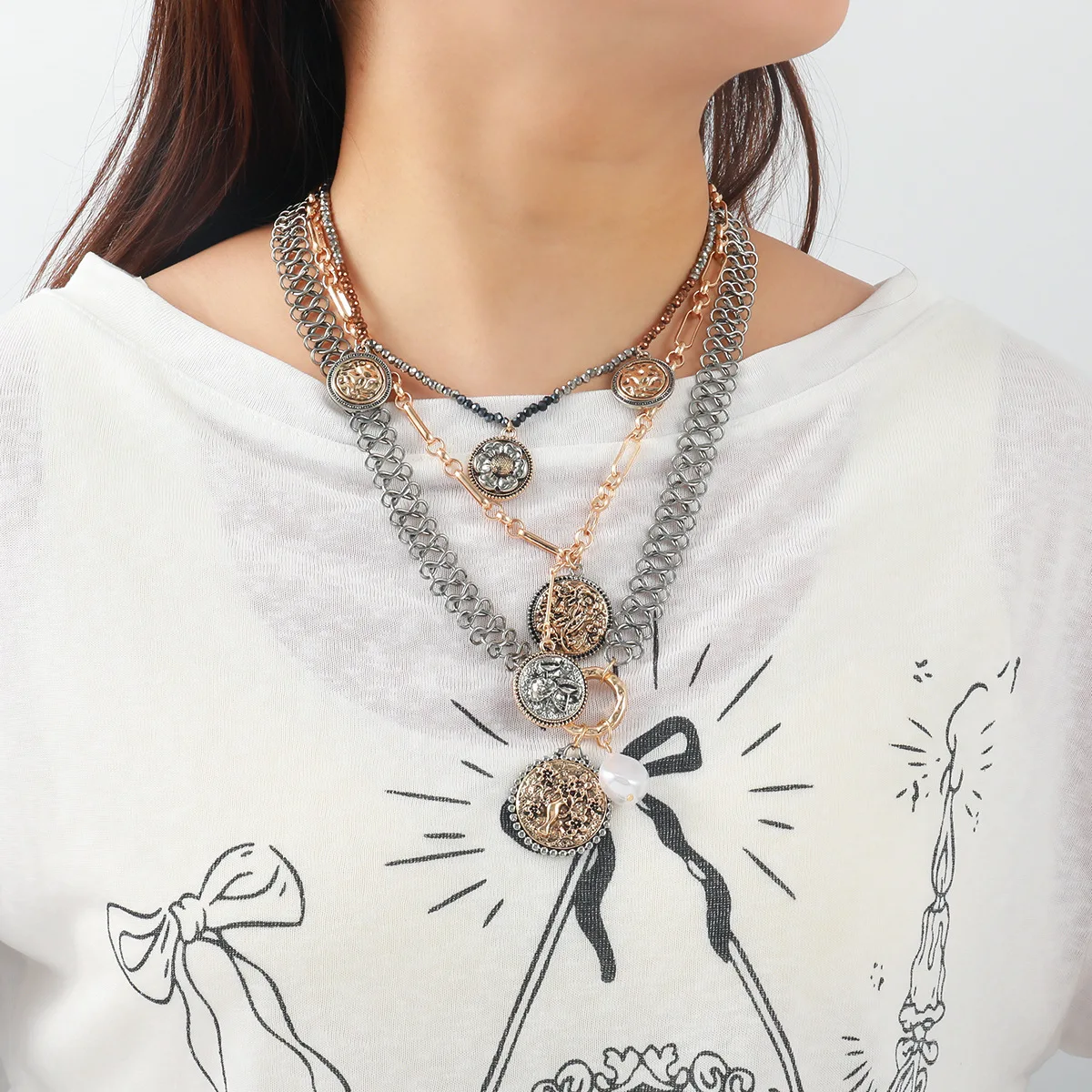 Thumbnail 3 - #73 Latest Layered Necklaces Offers