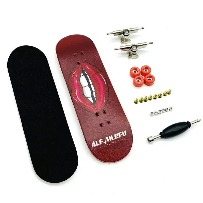 32 มม.Fingerboard สเก็ตบอร์ดไม้ Fingerboard ของเล่น Professional Stents Finger Skate ชุดเด็กแปลกใหม่คริสต์มาสของขวัญ