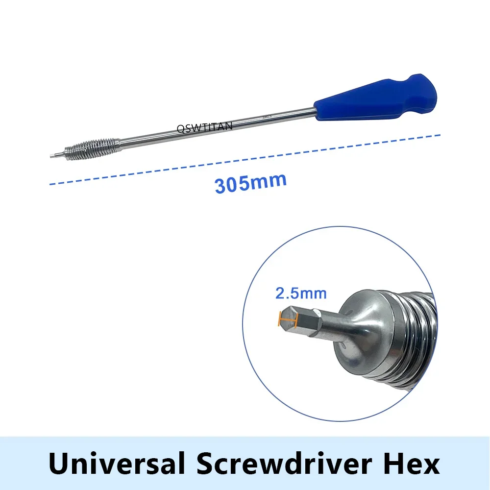 Orthopedic Universal Hex Screwdriver Bone Screw Driver  for Bone Nails Autoclavable Orthopedic Surgical Instrument