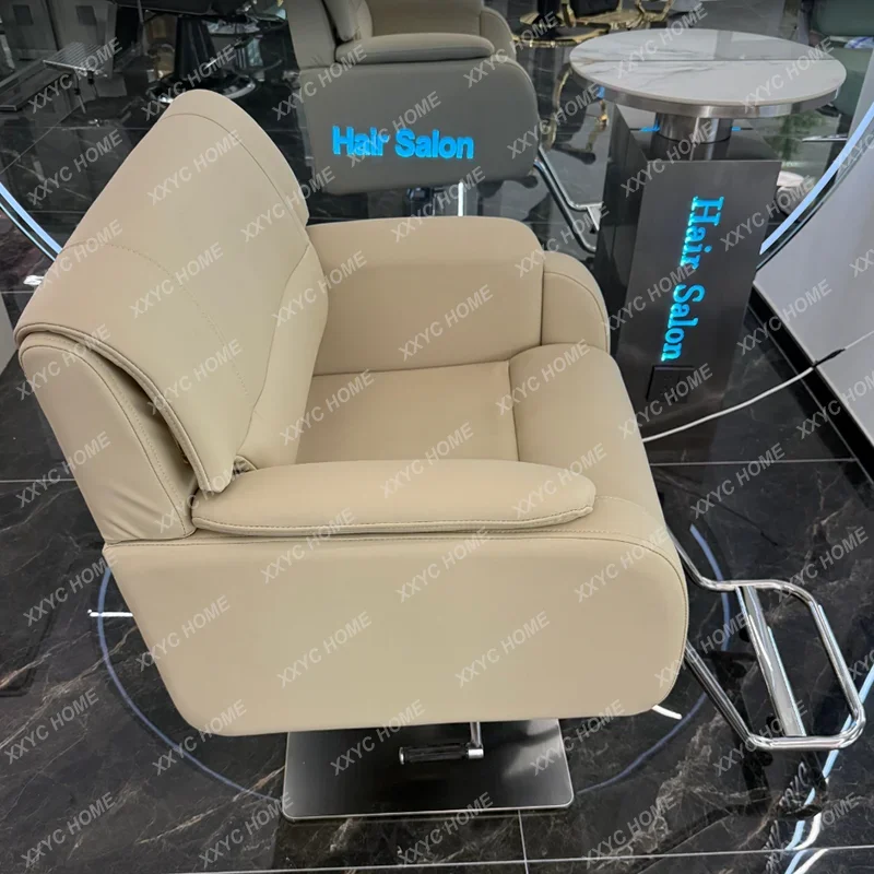 A  High-end barber shop chair hair salon special modern simple lifting tide light luxury chair