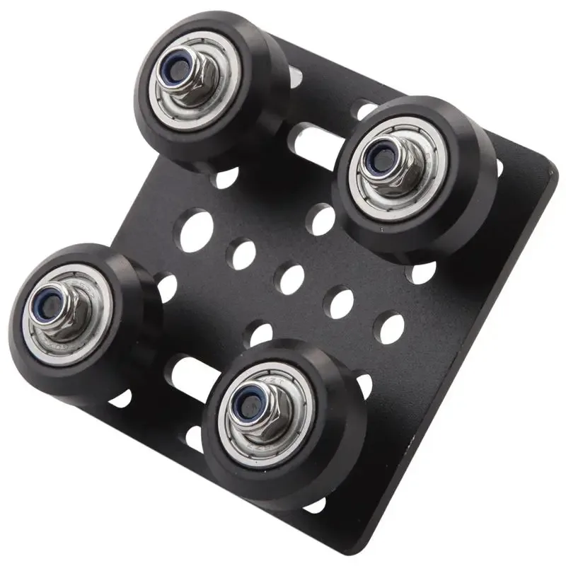 Aluminum Profile Pulley Wheels for 3D Printer Gantry Plate Construction Smooth Linear Movement Stable Durable Mechanical Parts