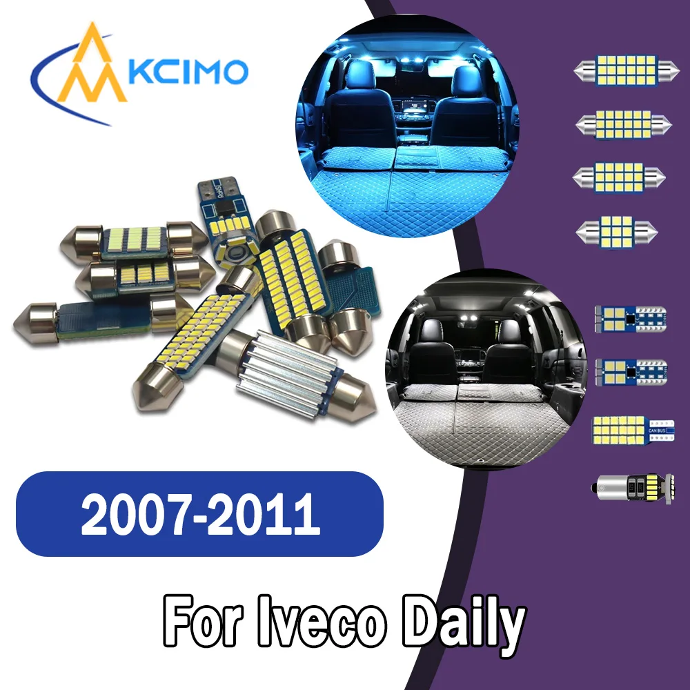 

Long lifespan CANBUS LED Interior Lights-Bright Dome Map Door Reading Kit for Iveco Daily 2007-2011 High Quality Easy Install