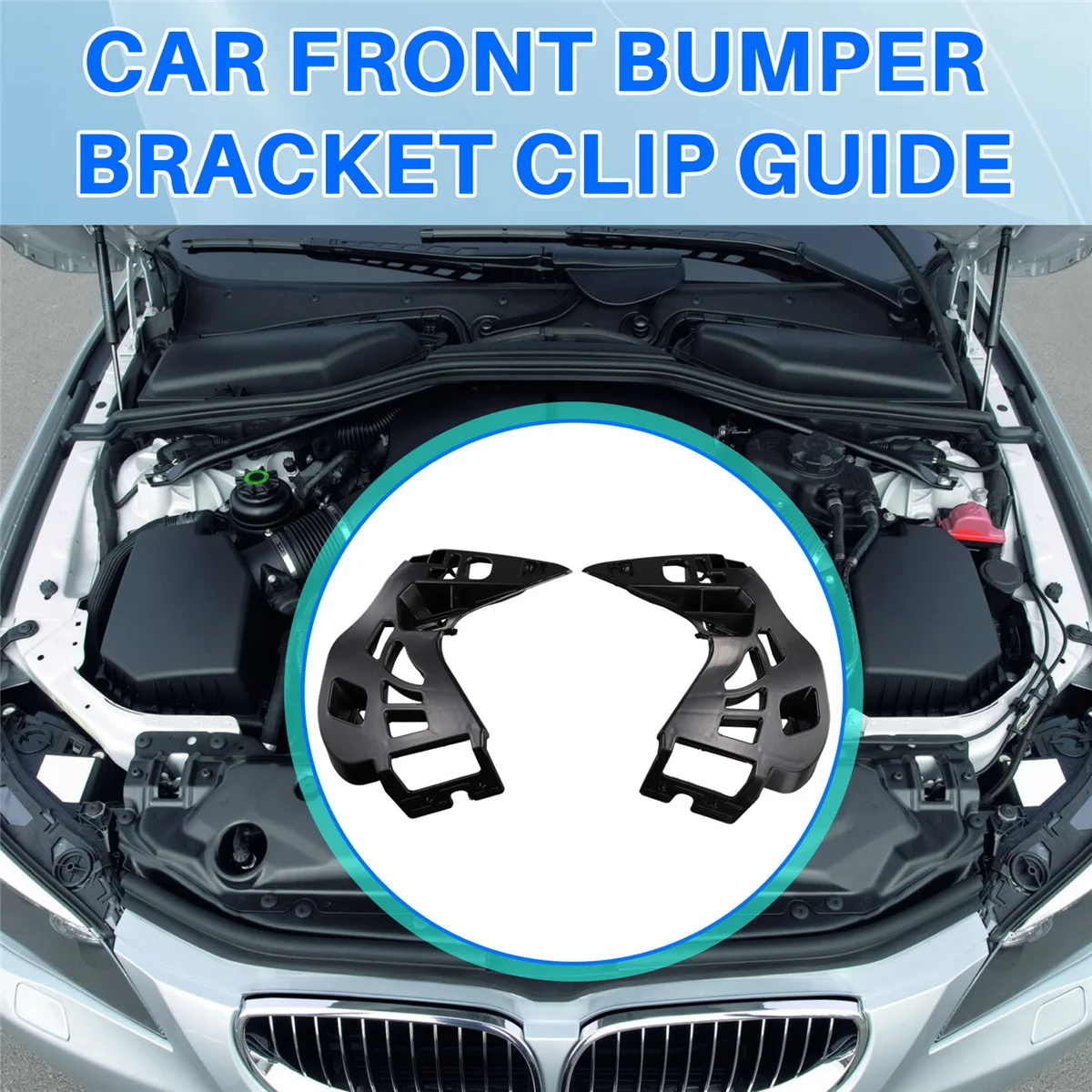 フロントバンパーブラケット,5シリーズ,525li,528li,530li,540li,2017-2020, 51118491489, 51118491490, 1ペア