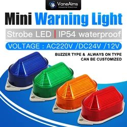 220v Small Led Warning Light 12v 24v TB40 Mini Flashing Silent Strobe Beacon Signal Indicator light Red Green Orange Blue IP54