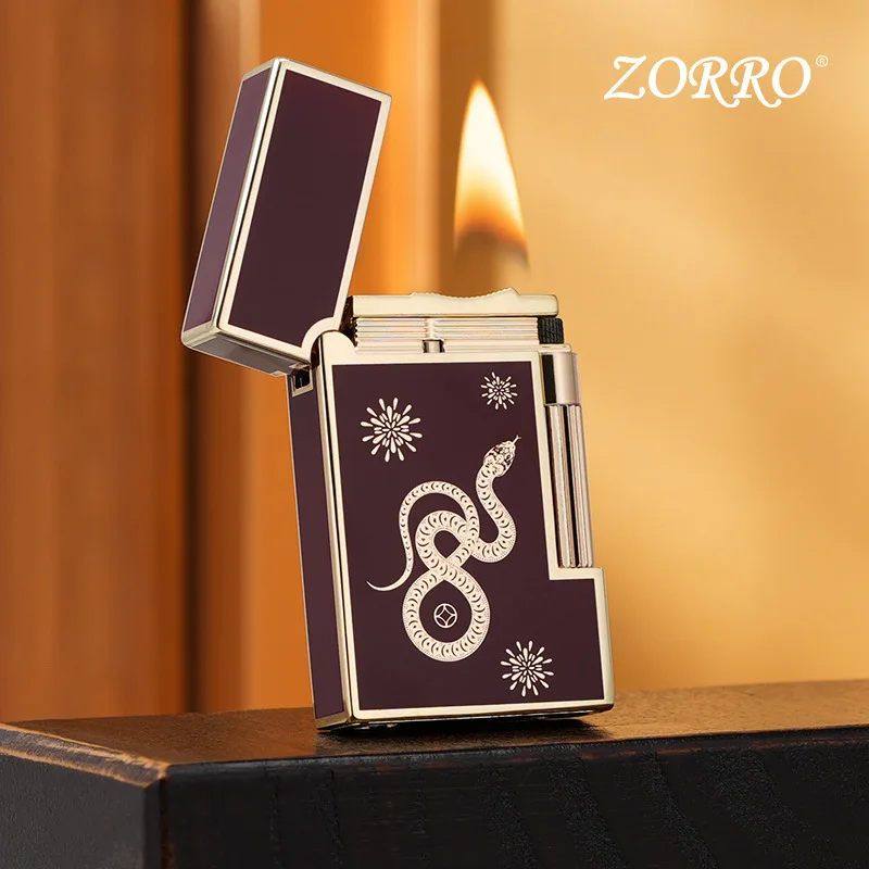 

ZORRO Golden Snake Xianrui Langsheng Resin Printed Popular Lighter Zorro Metal Creative High-end Igniter for Boys and Girls