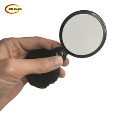 6X Mini Magnifier Loupe Foldable Black Leather Magnifying Glass Portable Reading Monocle Jewelry Lupe Pocket Gift Glasses Lupa