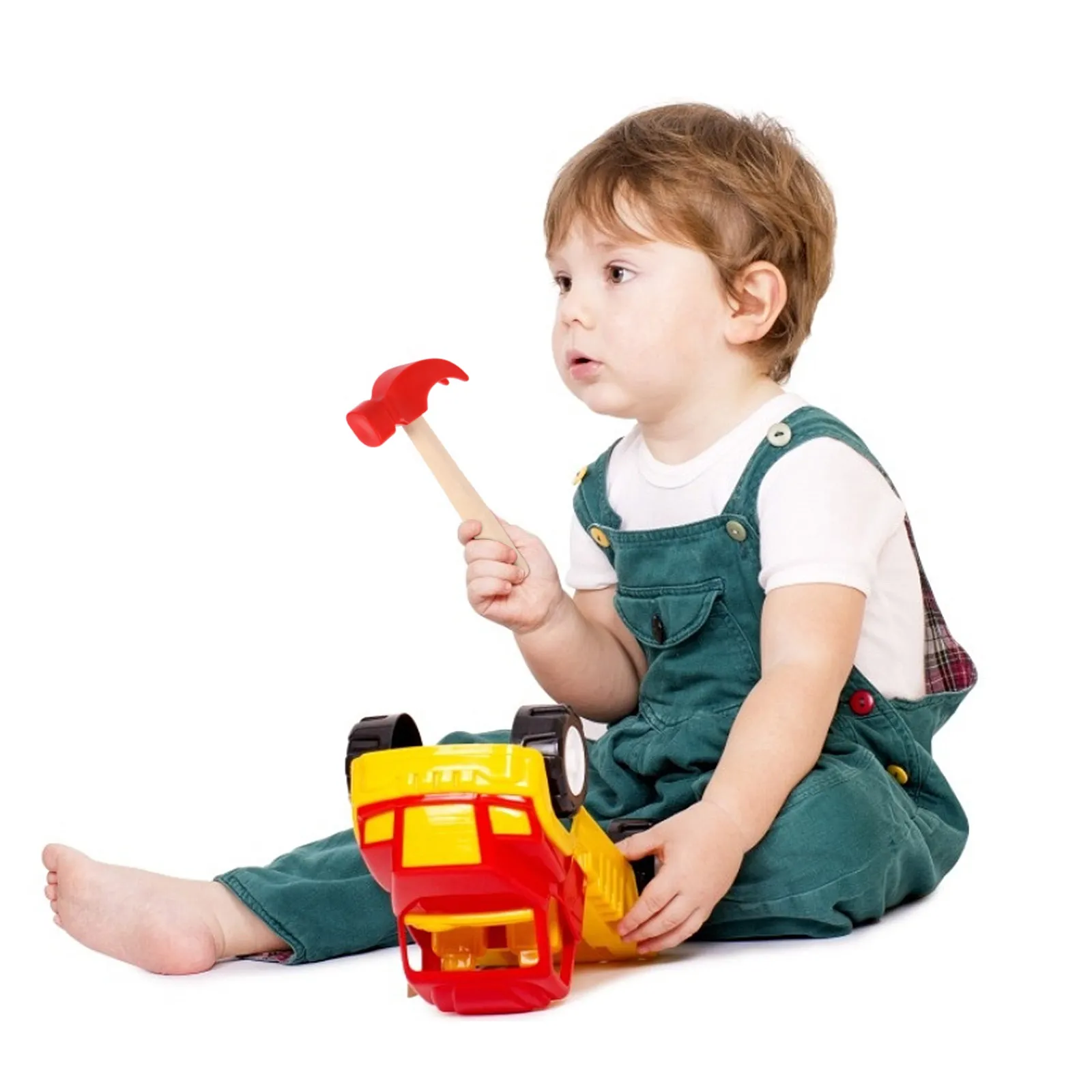 

2Pcs Kids Wooden Handle Hammer Simulation Maintenance Tool Educational Play Improve Hand Eye Coordination Dexterity