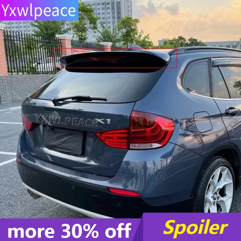 

For BMW X1 E84 Trunk Spoiler 2011 2012 2013 2014 2015 Higher Quality ABS Plastic Unpainted Color Rear Roof Spoiler Car Styling