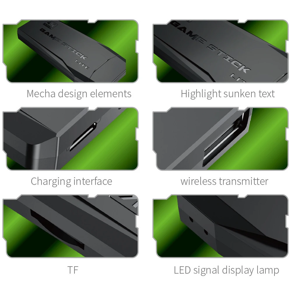 وحدة تحكم الألعاب المتوافقة مع HDMI 64G Retro Game Stick Wireless Gamepads (M8) #6