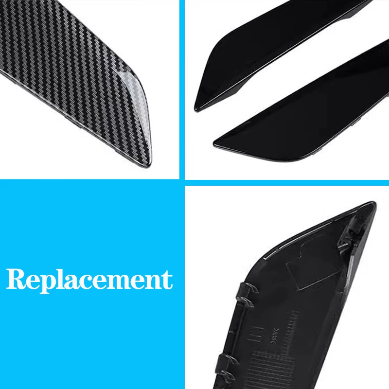 For BMW G30 G38 Carbon Fiber Car Side Wing Air Flow Fender Grill Outlet Intake Vent Cover Air Outlet Trim Replacement 2PCS 18-23