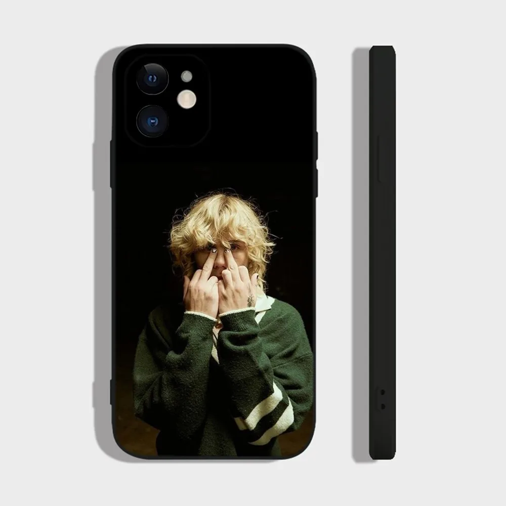 Singer The K-Kid LAROI Phone Case For iPhone 14,13,12 Mini 11 Pro XR,X,XS,MAX 6S,7,8 Plus Silicone Cover Soft black image 3