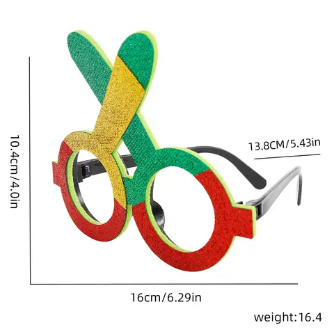 Mexikansk 5 maj karneval glasögon festdekoration fotorekvisita ram - Mexiko-tema glasögon för festliga tillfällen 10 best sales Mexikansk dekoration - №6