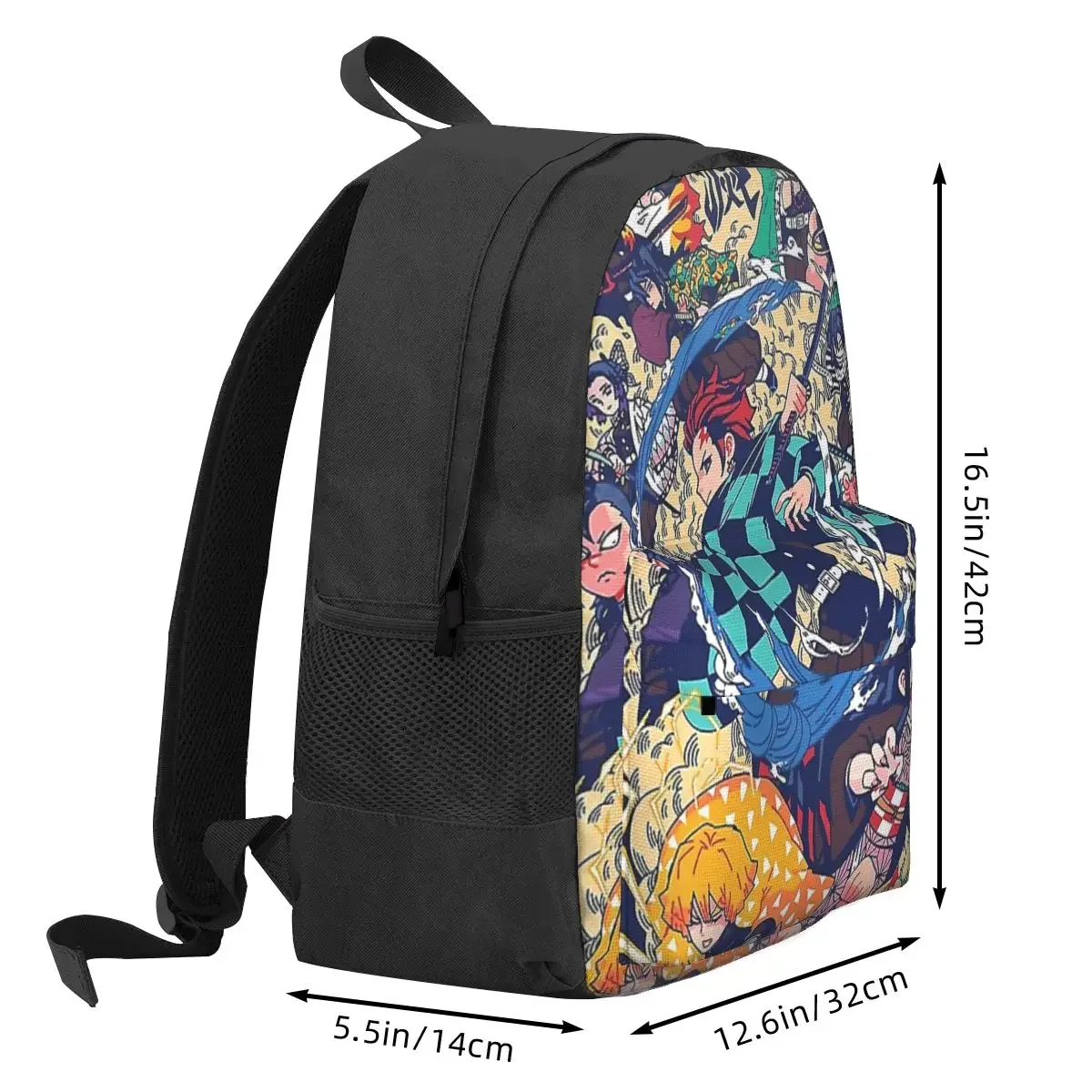 Anime Demon Slayer Kamado Tanjirou Backpacks Boys Girls Bookbag Children School Bags Cartoon Kids Laptop Rucksack Shoulder Bag