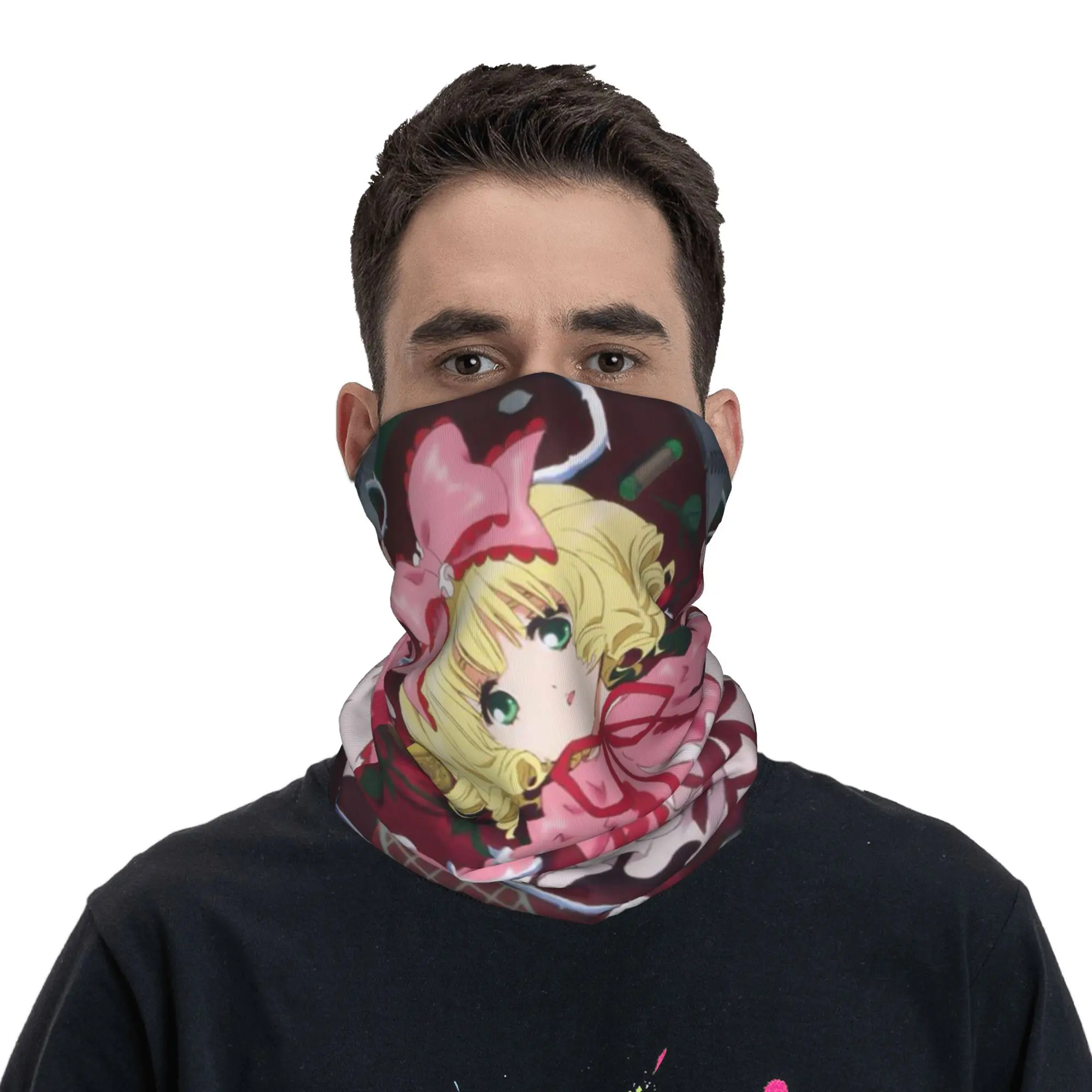 Romantic Anime Rozen Maiden Wantage Bandana Neck Cover Printed Mask Scarf Cycling Scarf Outdoor Sports Unisex Adult All Season