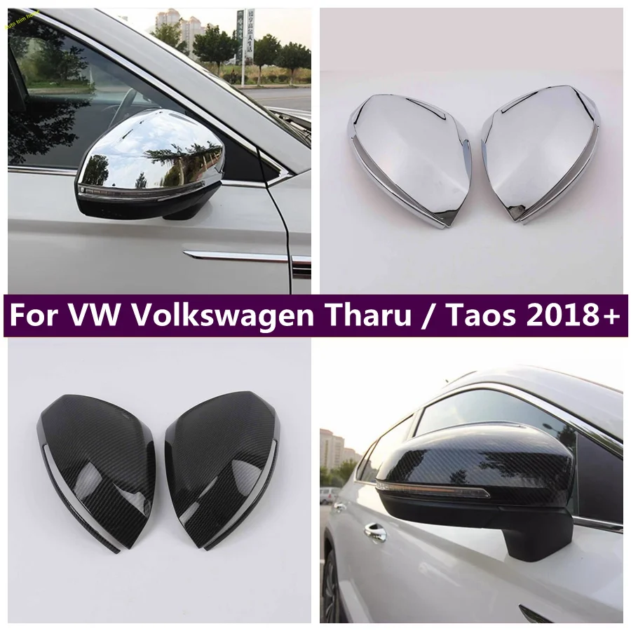 

Outside Door Rearview Mirror Decoration Protector Shell Cap Cover Housing Trim Fit For VW Volkswagen Tharu / Taos 2018 - 2023